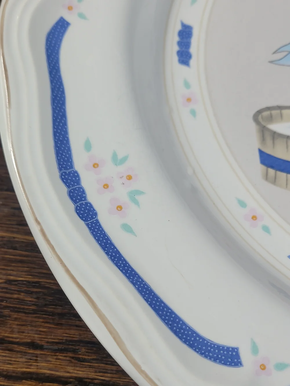 Vintage Newcor Countryside Stoneware Goose Salad Plate 1987 Cottagecore
